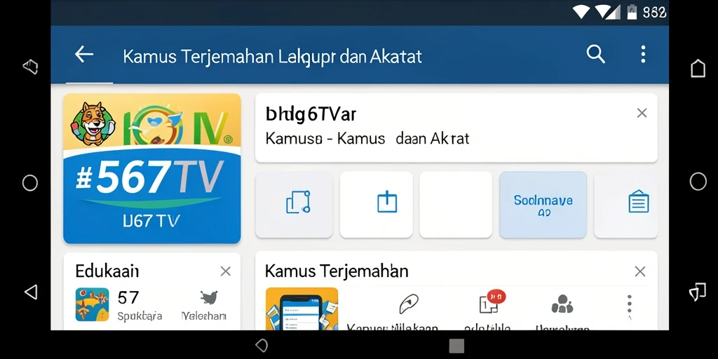 Antarmuka pengguna 567TV yang intuitif dan sederhana.