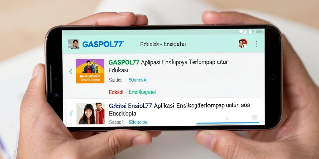 Tampilan antarmuka GASPOL77 yang informatif dan menarik.