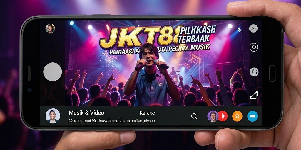 Tampilan antarmuka intuitif aplikasi Karaoke JKT88.