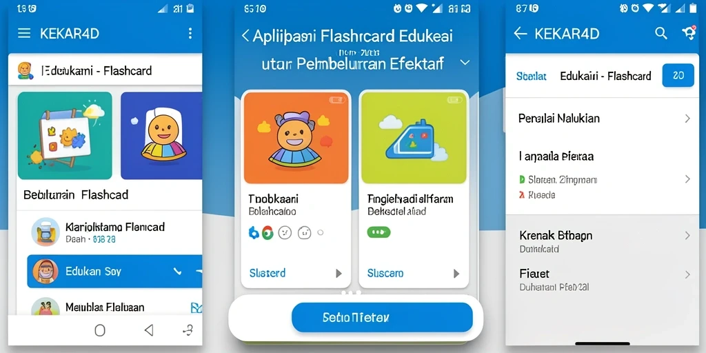 Tampilan antarmuka aplikasi KEKAR4D yang menarik dan edukatif.