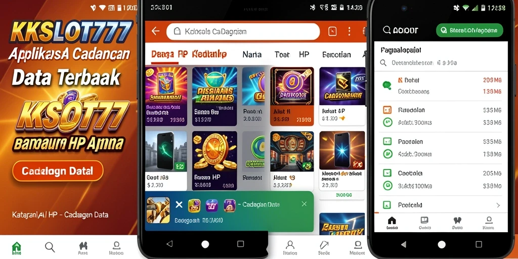 Tampilan antarmuka KKSLOT777 yang sederhana dan fungsional.