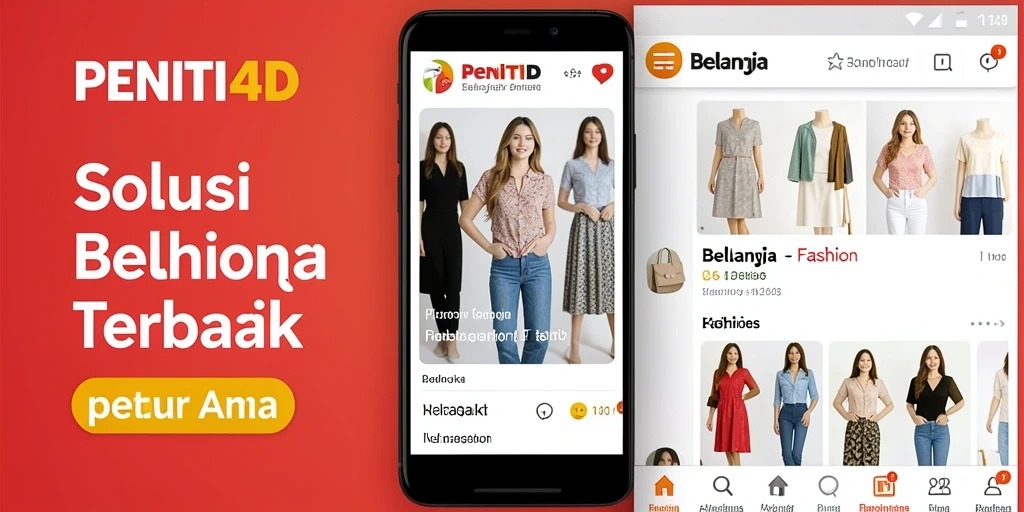 Tampilan antarmuka modern dan menarik dari aplikasi PENITI4D.