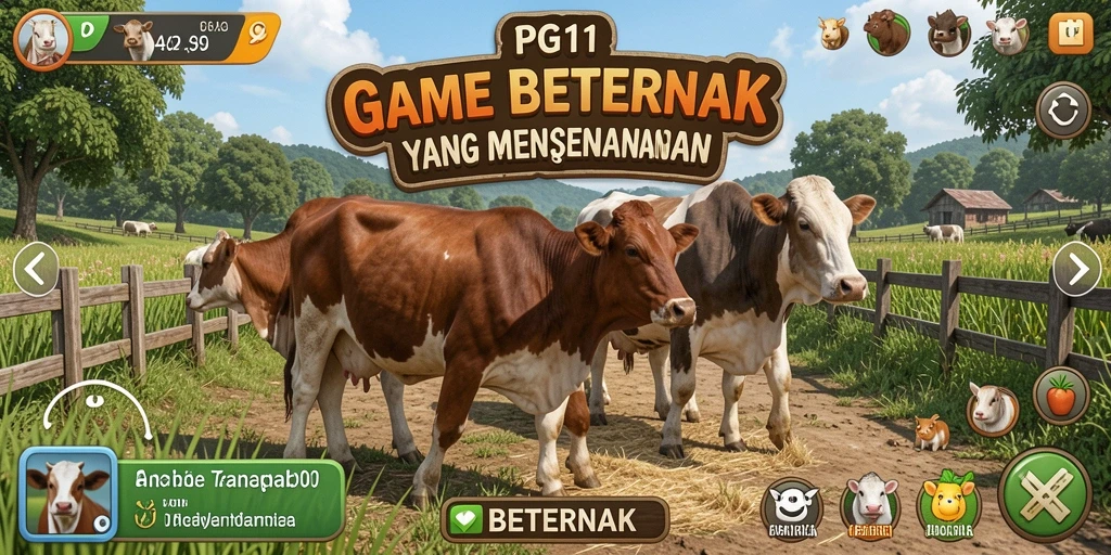 Antarmuka PG11 menunjukkan interaksi seru dalam beternak.