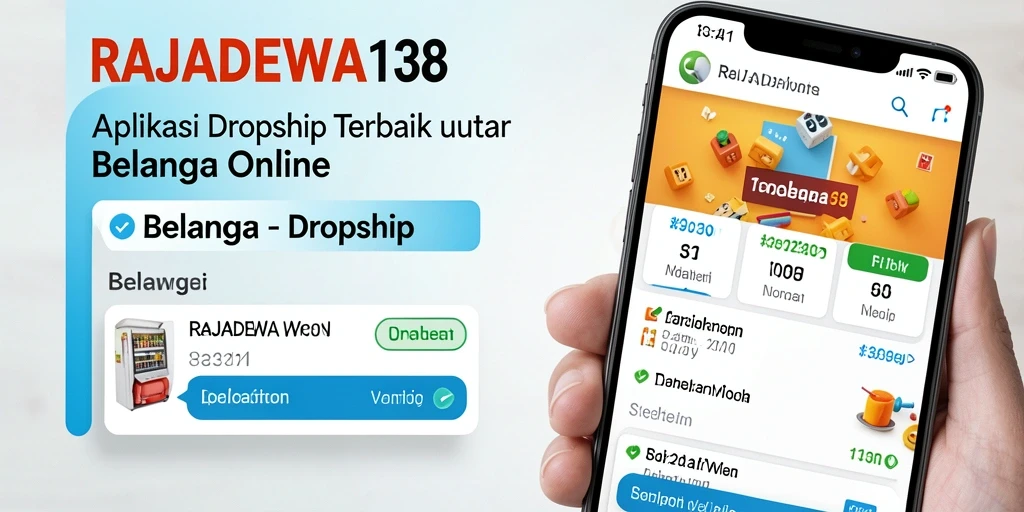 Antarmuka aplikasi RAJADEWA138 untuk fungsi Dropship yang intuitif