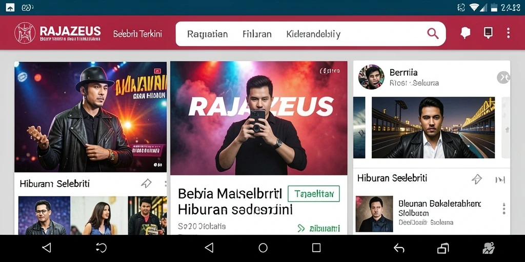 Tampilan antarmuka menarik dan fungsional dari RAJAZEUS.